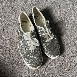 Keds x Kate Spade Glitter Sneakers Gold